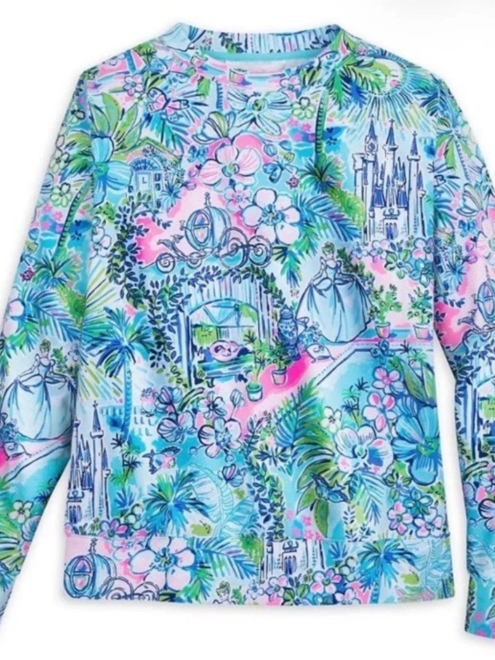 NWT Lilly Pulitzer Lilly Loves Cinderella Ballad Pullover Sweatshirt size small
